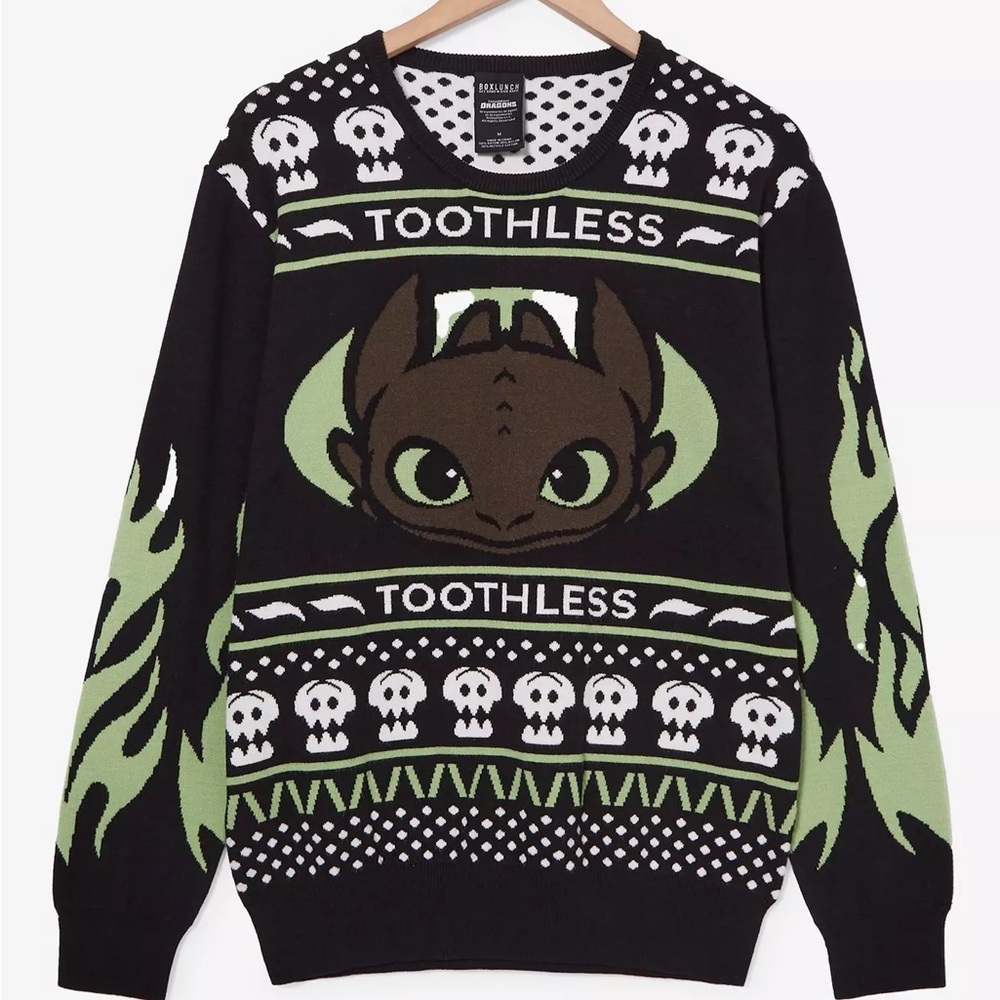 Unisex DreamWorks How to Train‎ Your Dragon Toothless Holiday Sweater BoxLunch